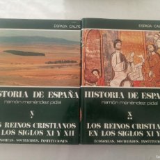 Libros de segunda mano: HISTORIA DE ESPAÑA X LOS REINOS CRISTIANOS EN LOS SIGLOS XI Y XII ( RAMON MENENDEZ PIDAL, 2 TOMOS )