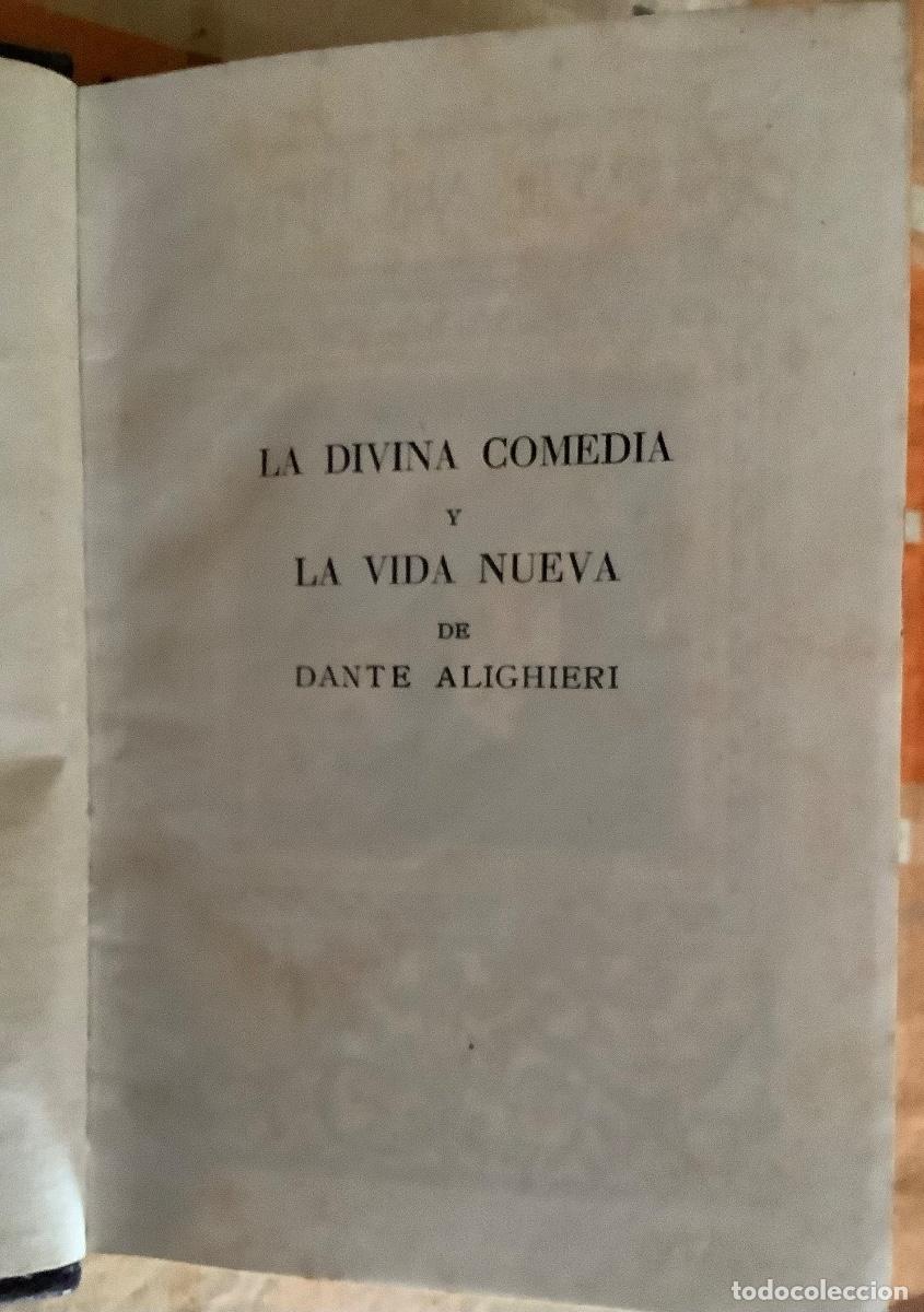 Libros de segunda mano: DIVINA COMEDIA Y VIDA NUEVA, DANTE ALIGHIERI - Foto 5