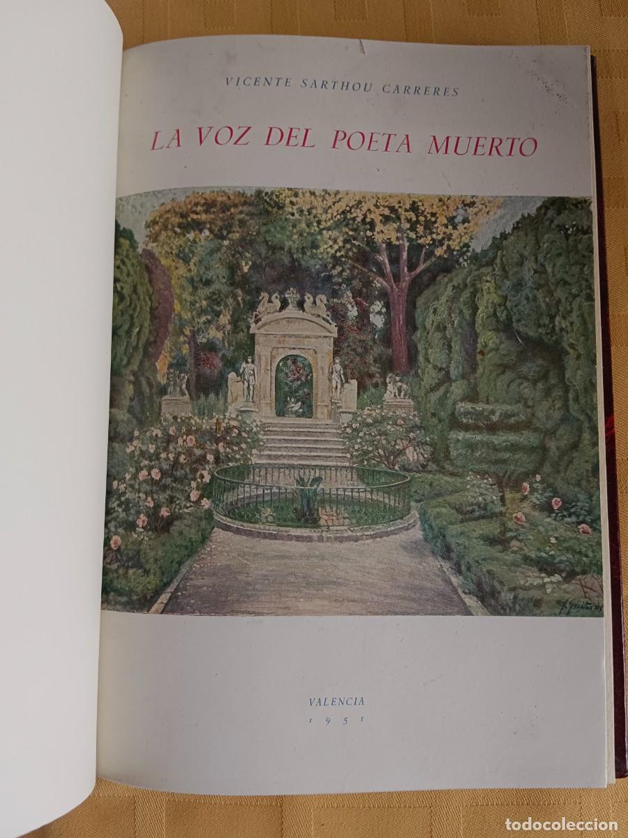 Libros de segunda mano: LA VOZ DEL POETA MUERTO - Vicente Sarthou Carreres