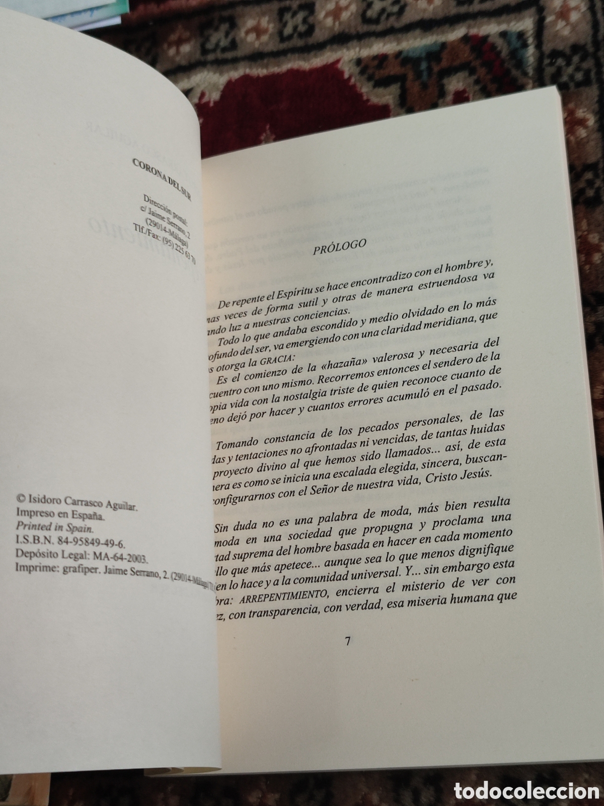 Libros de segunda mano: Isidoro Carrasco Arrepentimiento - Foto 4