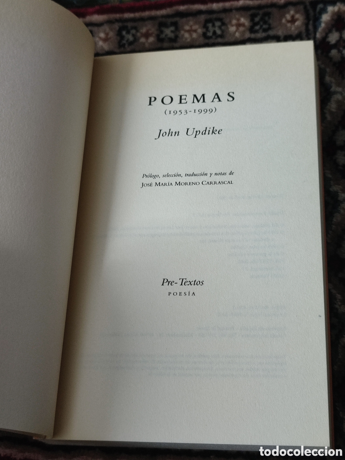 Libros de segunda mano: John Updike Poesias Pre Textos - Foto 3