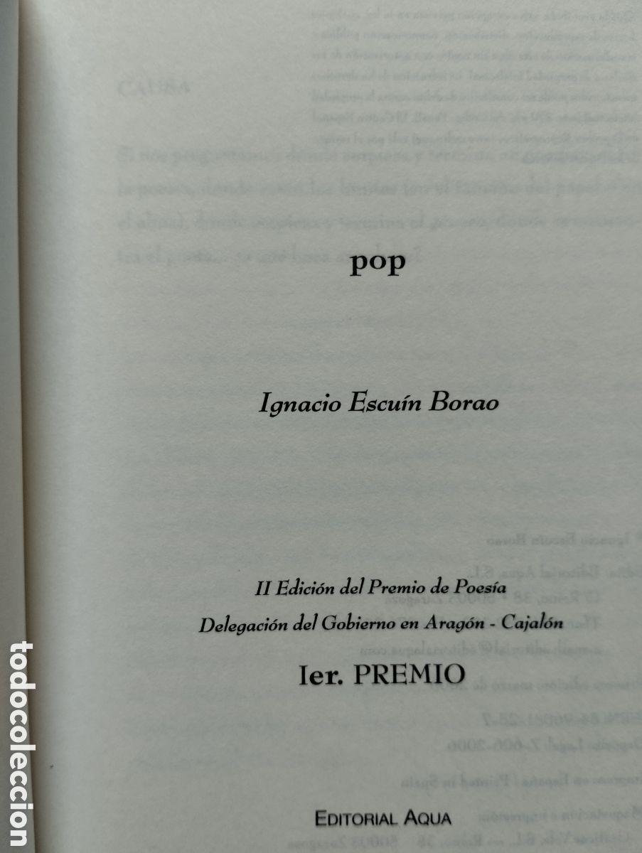 Libros de segunda mano: Pop, Ignacio Escuin Borao - Foto 2