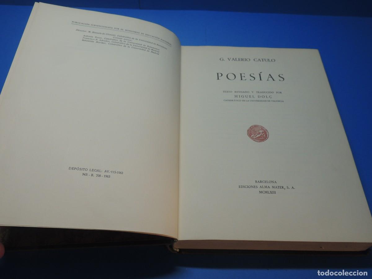 Libros de segunda mano: G. VALERIO CATULO.- POES&Iacute;AS - Foto 5