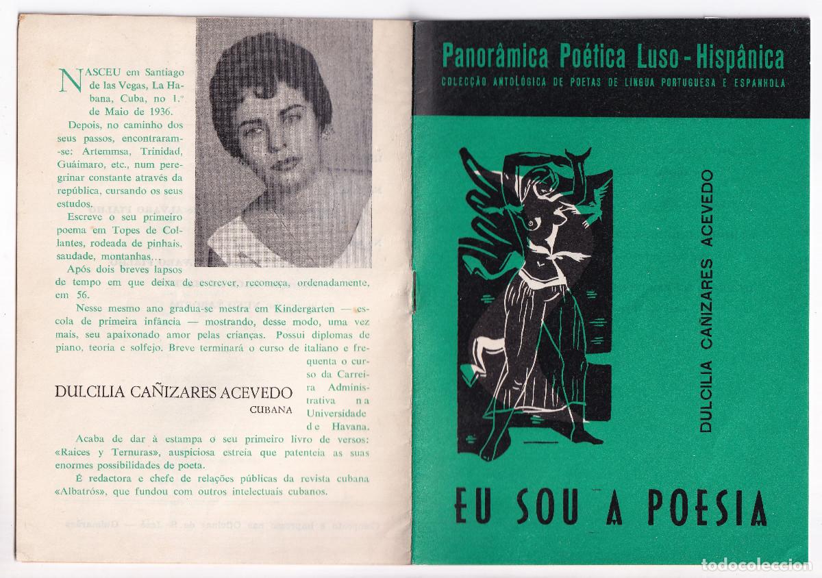 Second hand books: DULCILIA CA&Ntilde;IZARES ACEVEDO: EU SOU A POES&Iacute;A. LISBOA, 1961. ESCRITORA CUBANA