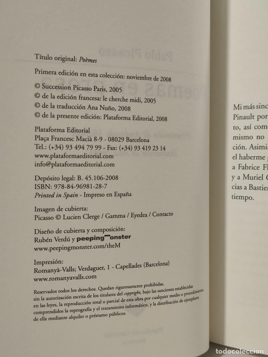 Libros de segunda mano: POEMAS EN PROSA - Pablo Picasso ~ - Foto 8