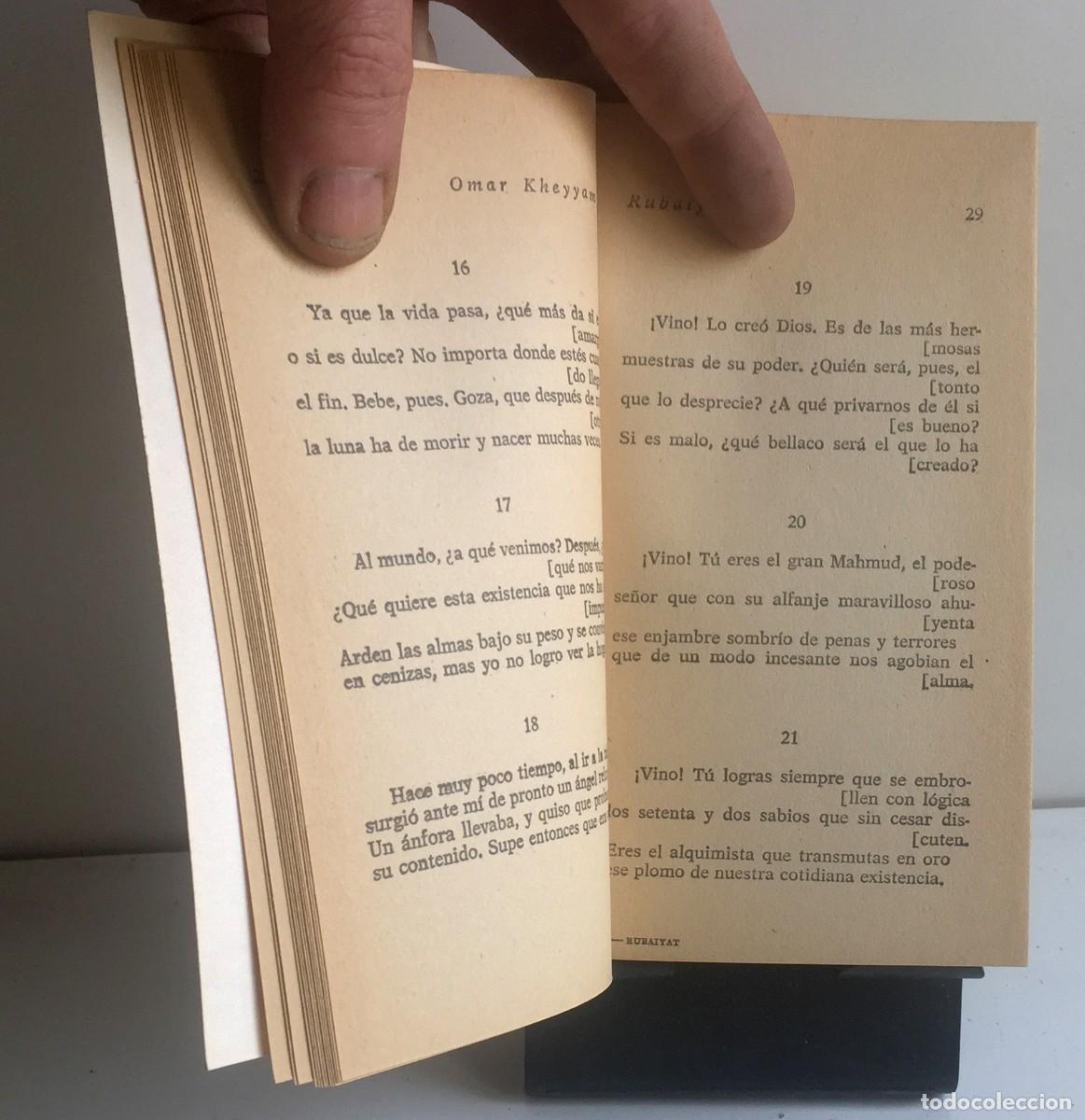 Libros de segunda mano: RUBAIYAT. Omar Kheyyam - Foto 5