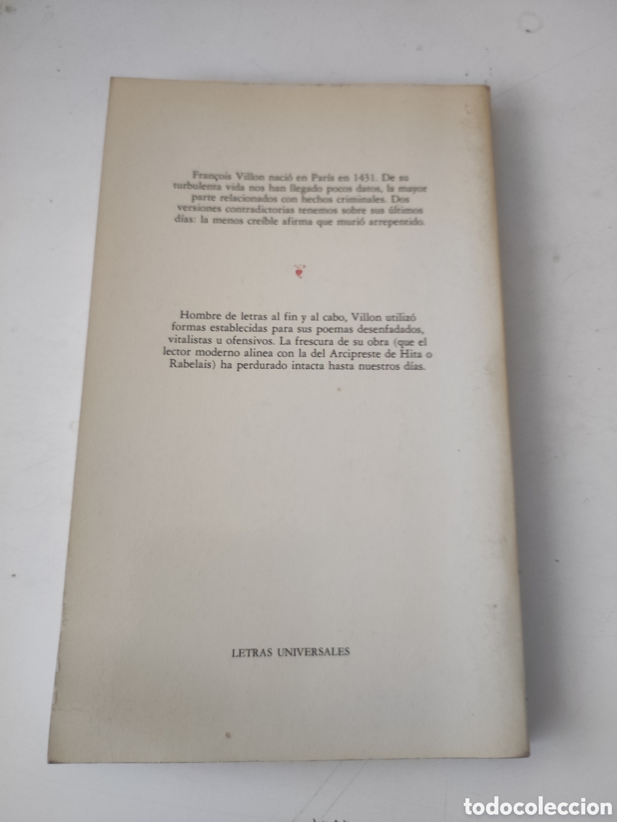 Libros de segunda mano: POESIA .- F Villon - Foto 2