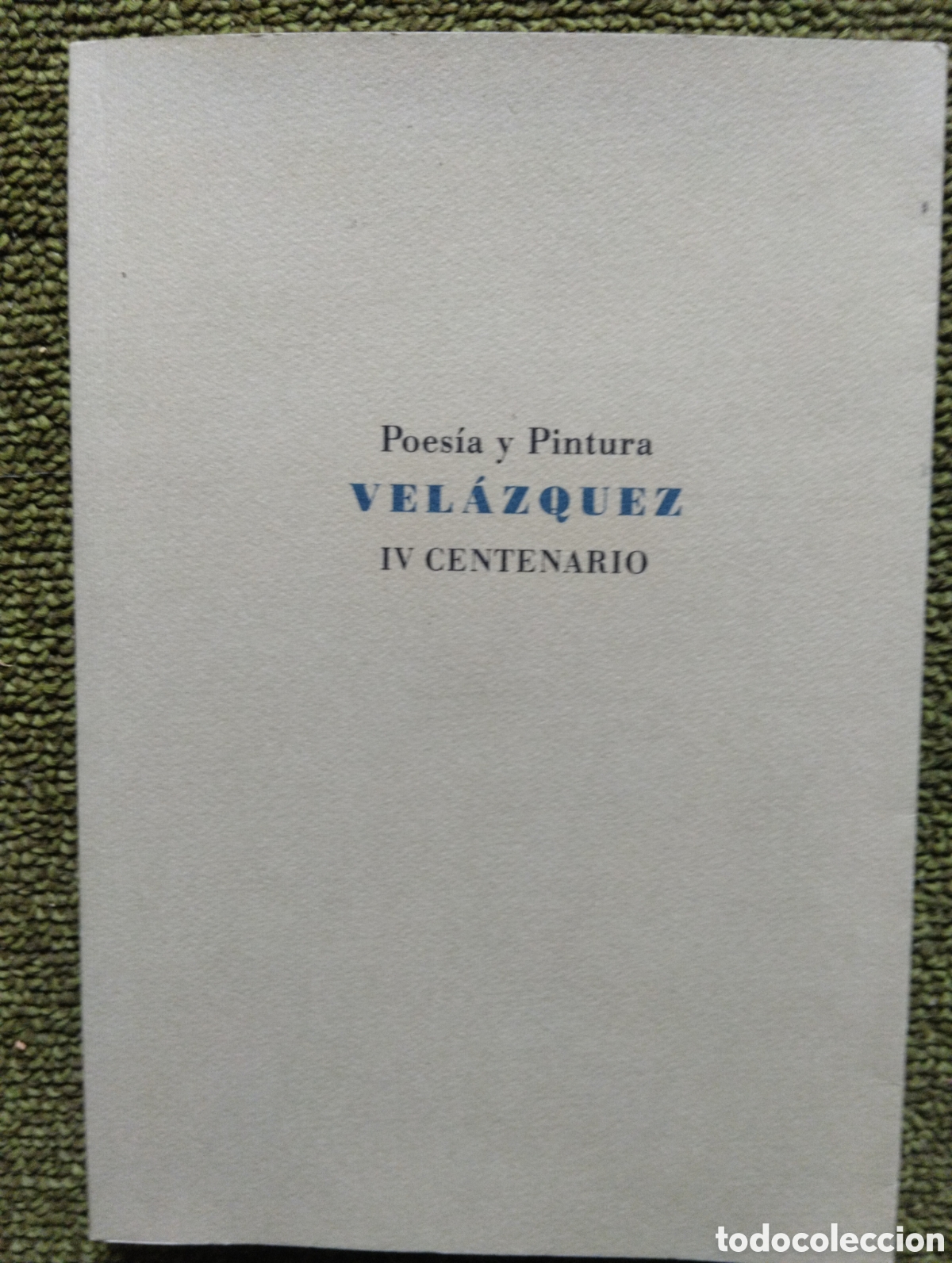 Gebrauchte B&uuml;cher: Poes&iacute;a y Pintura Vel&aacute;zquez IV centenario,Vv. Aa