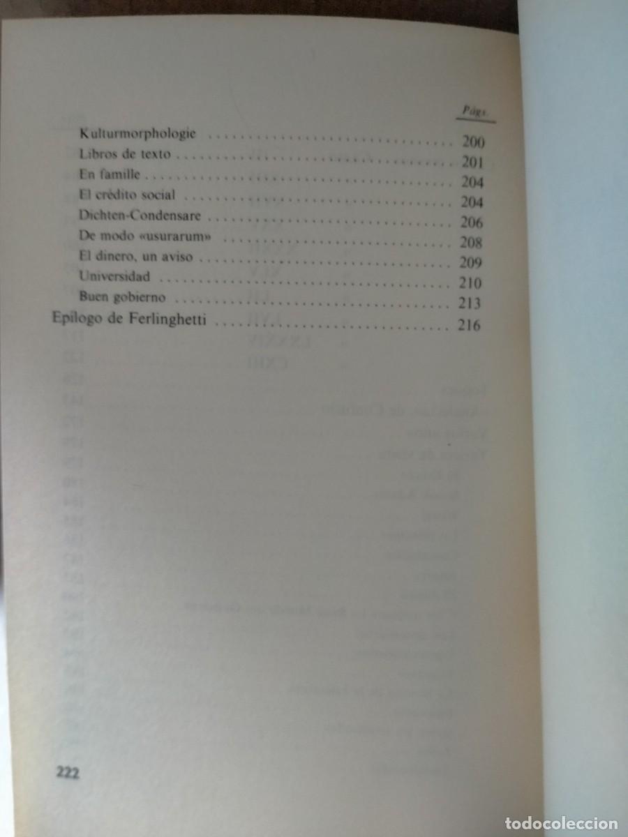 Libros de segunda mano: EZRA POUND. ANTOLOG&Iacute;A .VISOR - Foto 5
