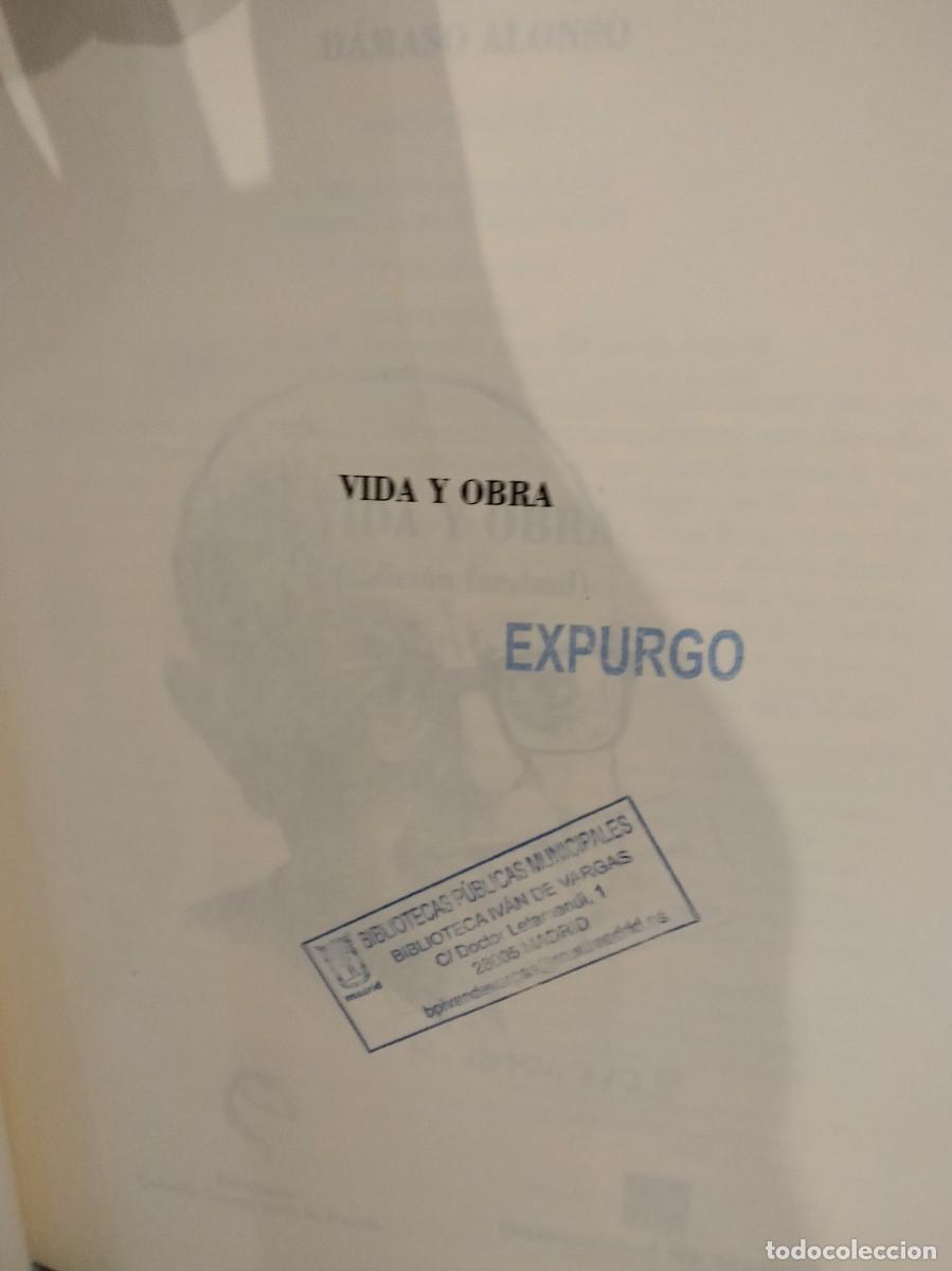 Libros de segunda mano: Vida y Obra D&aacute;maso Alonso - Foto 2