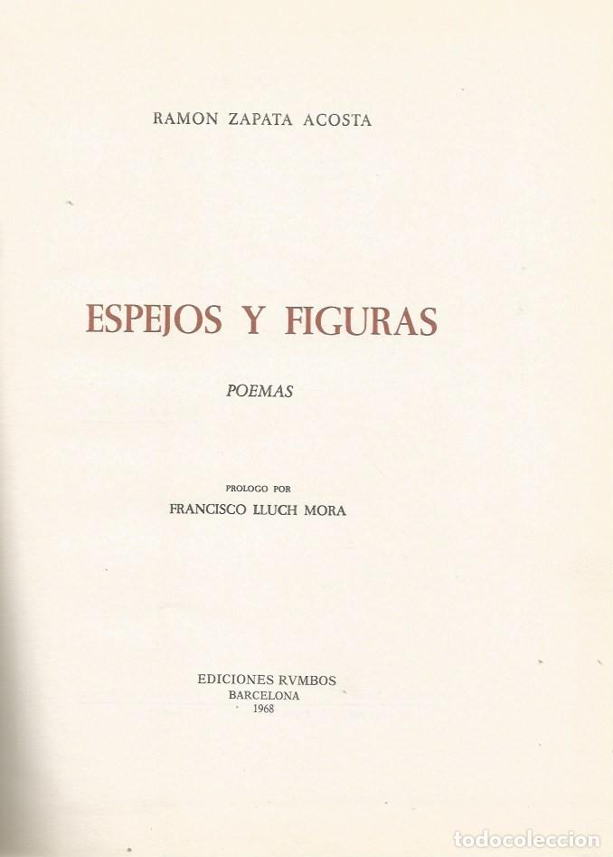 Libros de segunda mano: ESPEJOS Y FIGURAS POEMAS - RAMON ZAPATA ACOSTA