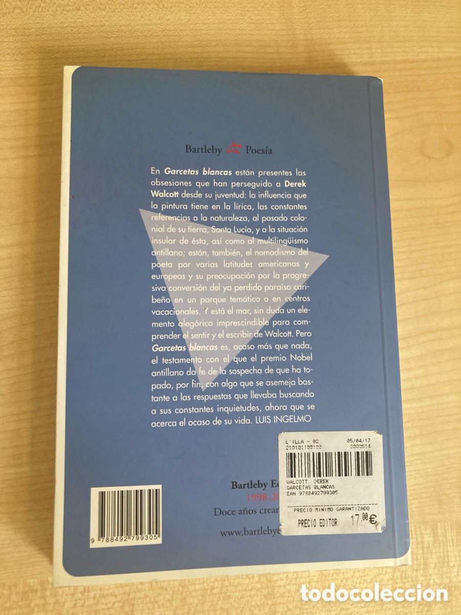 Libros de segunda mano: Garcetas Blancas &ndash; Derek Walcott - Foto 2