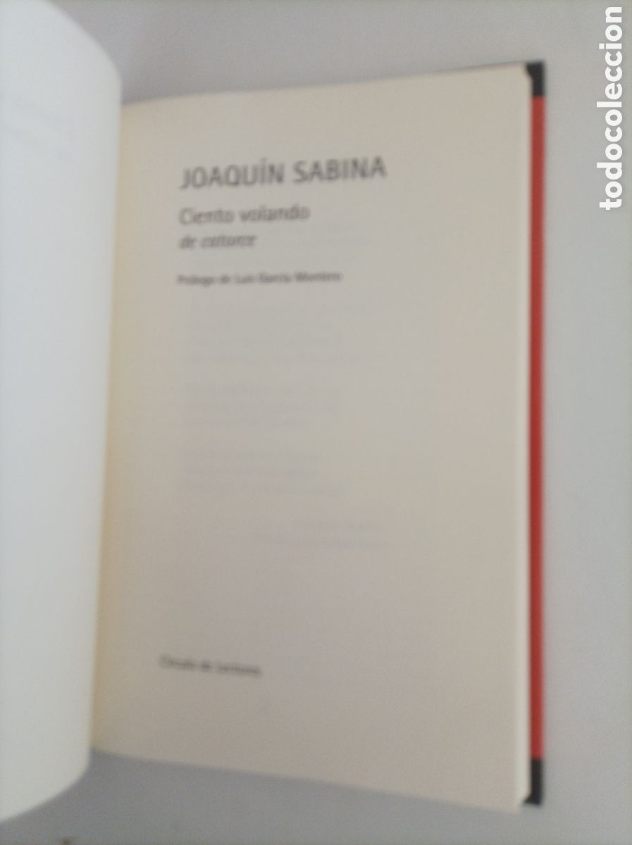 Libros de segunda mano: Ciento volando de catorce / Joaqu&iacute;n Sabina - Foto 2