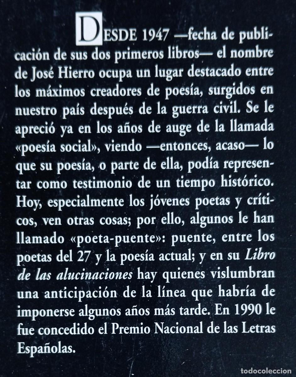 Libros de segunda mano: ANTOLOGIA - JOSE HIERRO - Foto 2