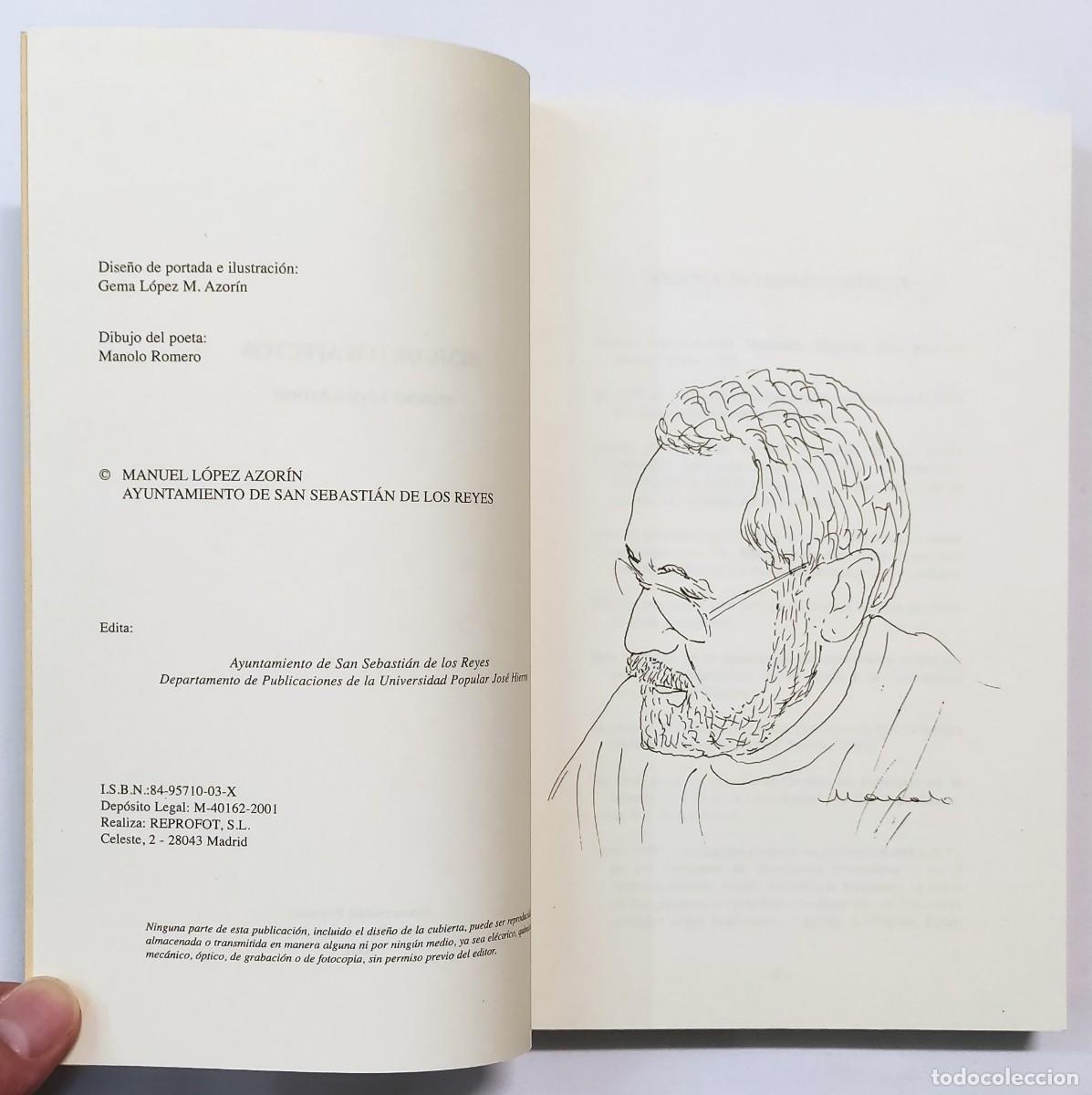 Libros de segunda mano: AZUL DE LOS AFECTOS. MANUEL L&Oacute;PEZ AZOR&Iacute;N. COMO NUEVO!!! - Foto 2