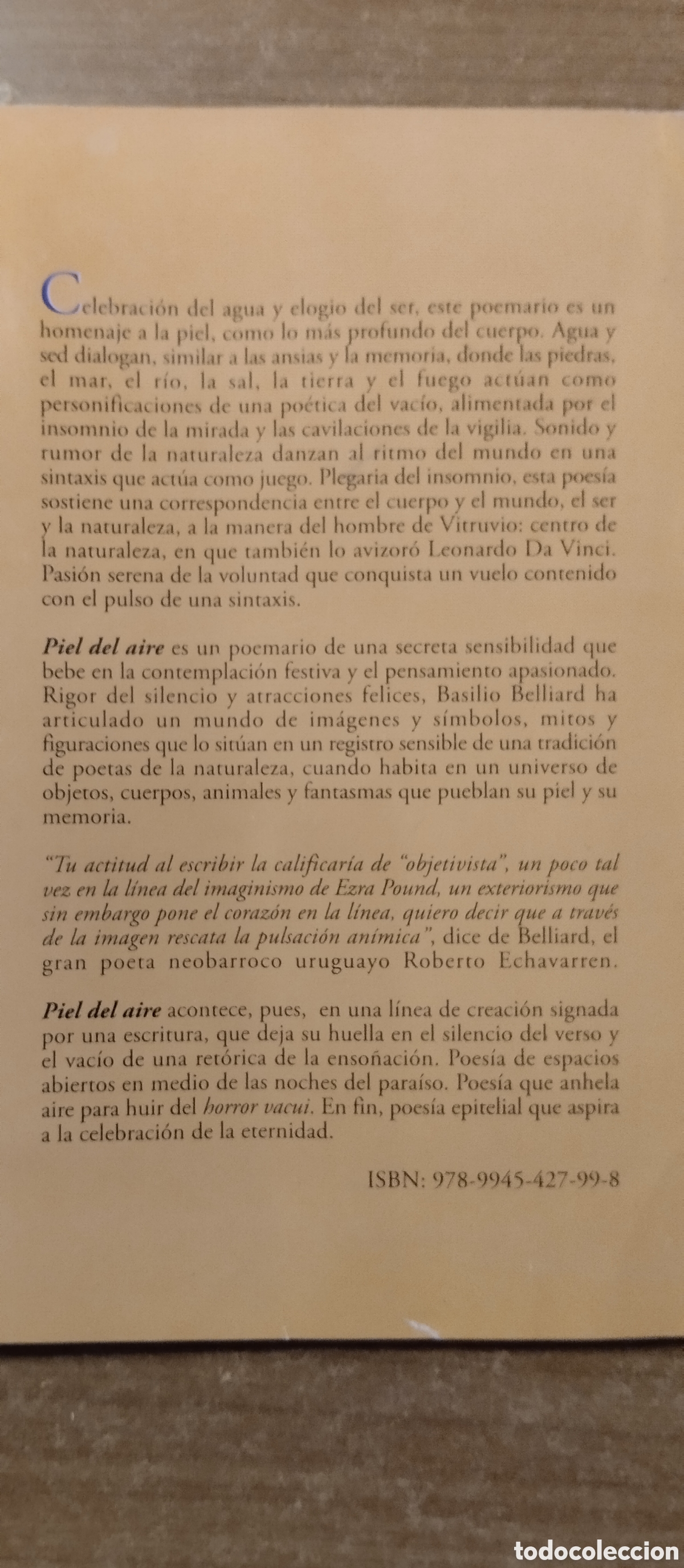 Libros de segunda mano: Piel del aire, Basilio Belliard - Foto 2