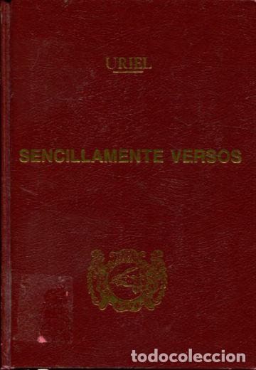 Libros de segunda mano: SENCILLAMENTE VERSOS. - GIMENEZ URIEL Prudencio. - Foto 1