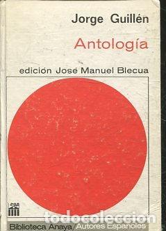 Libros de segunda mano: ANTOLOGIA. - GUILLEN Jorge. - Foto 1