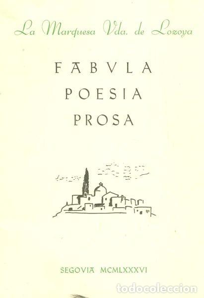 Libros de segunda mano: F&aacute;bula. Poes&iacute;a. Prosa - Foto 1