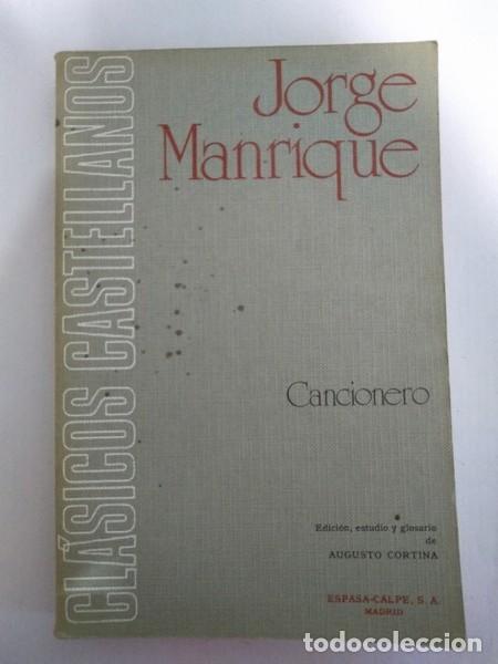 Libros de segunda mano: Cancionero - Jorge Manrique - Foto 1