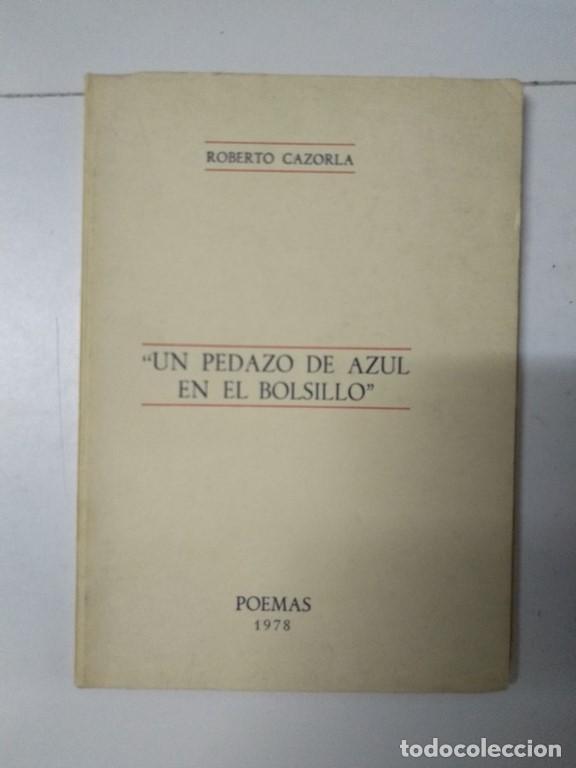 Libros de segunda mano: &ldquo;Un pedazo de azul en el bolsillo&rdquo; - Roberto Cazorla - Foto 1