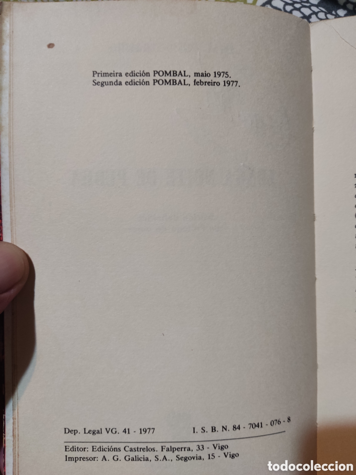 Libros de segunda mano: Longa noite de pedra ( segunda edici&oacute;n) - Foto 4