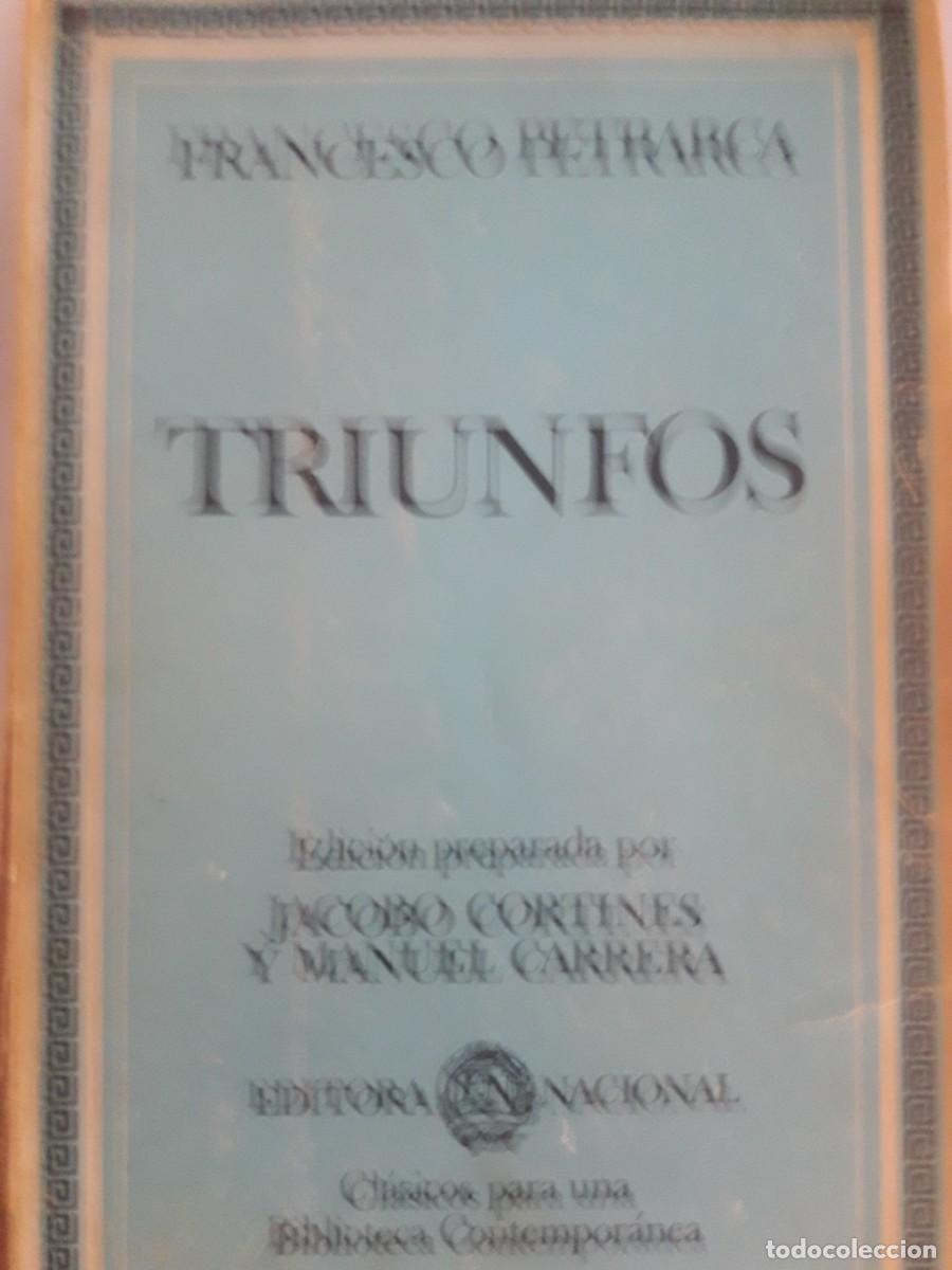Libros de segunda mano: triunfos Francesco Petrarca - Foto 1