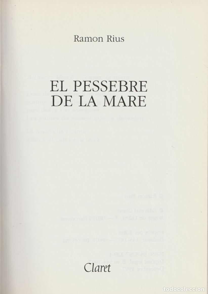 Libros de segunda mano: El pessebre de la mare, Ramon Rius - Foto 3
