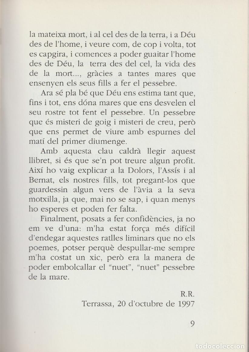 Libros de segunda mano: El pessebre de la mare, Ramon Rius - Foto 8