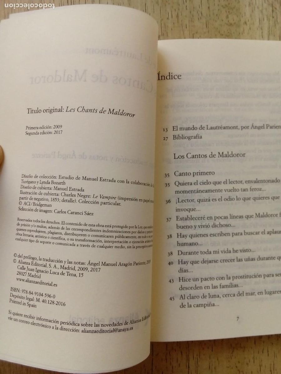 Libros de segunda mano: Lautr&eacute;amont. Los cantos de Maldoror - Foto 3