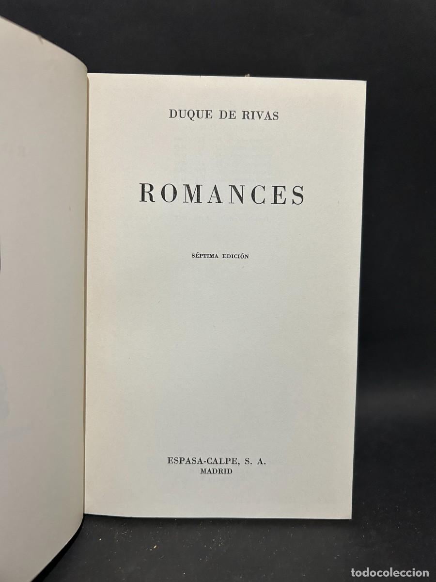 Libros de segunda mano: DUQUE DE RIVAS - ROMANCES - 1968 - Foto 3