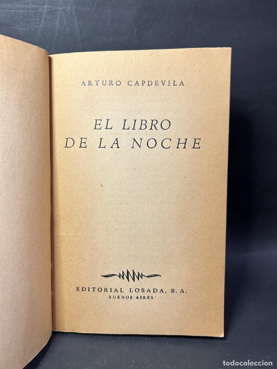 Libros de segunda mano: ARTURO CAPDEVILA - EL LIBRO DE LA NOCHE - 1946 - Foto 3