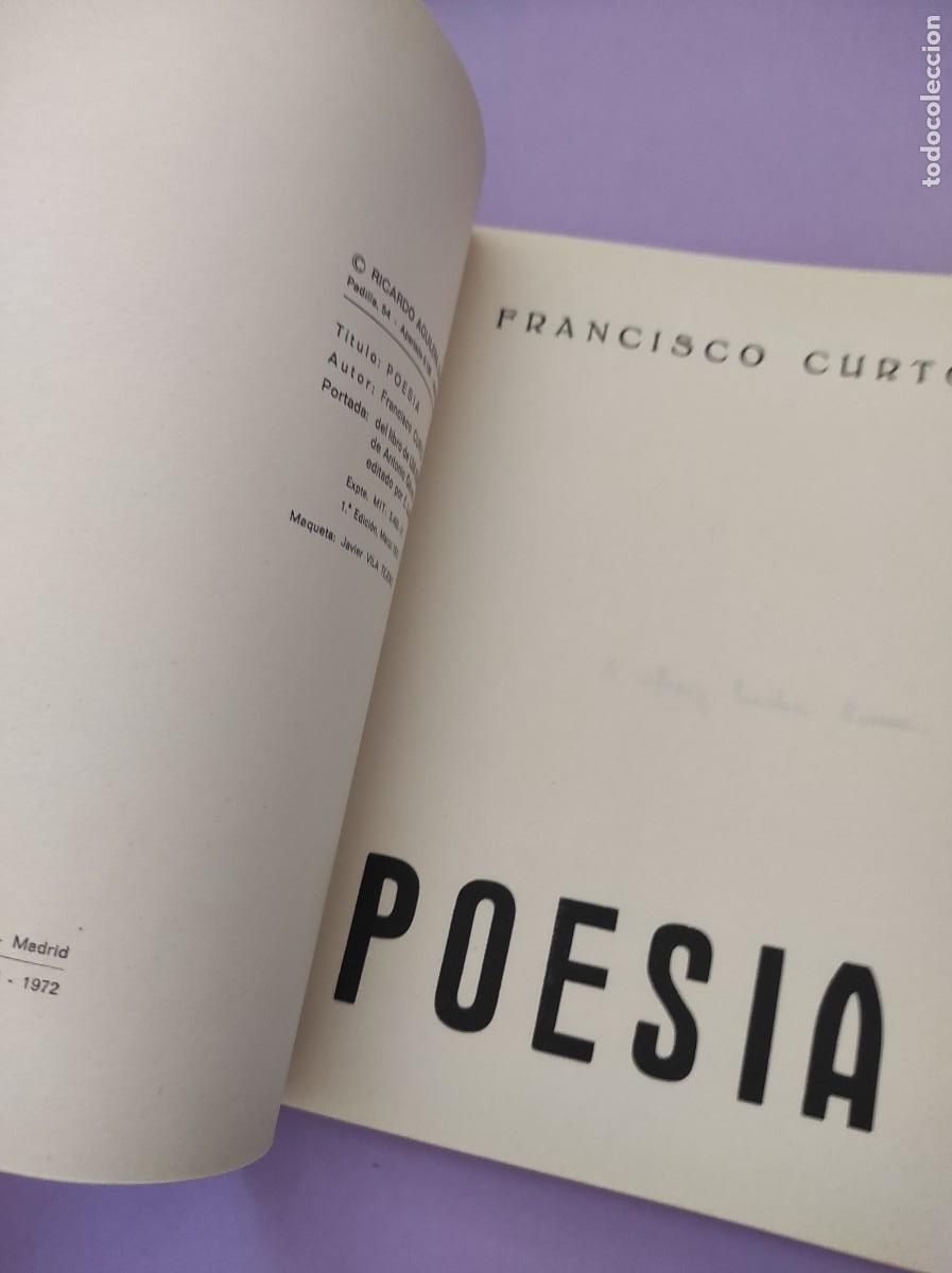 Libros de segunda mano: POES&Iacute;A - Francisco Curto - Foto 3