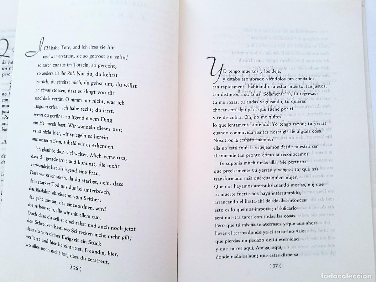 Libros de segunda mano: R&eacute;quiem elegias de Duino R. M. Rilke edici&oacute;n biling&uuml;e 1946 - Foto 2