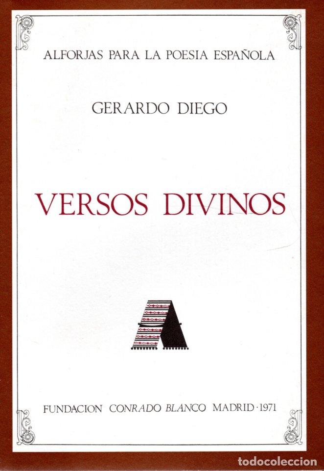 Libros de segunda mano: VERSOS DIVINOS - GERARDO DIEGO - Foto 1