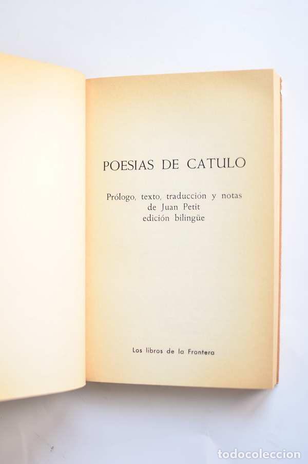 Libros de segunda mano: Poes&iacute;as de Catulo - CATULO - Foto 2