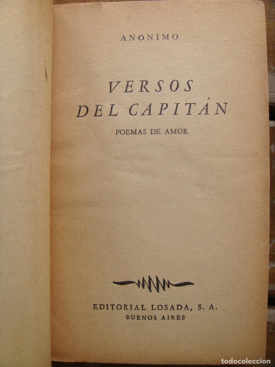 Libros de segunda mano: [ANONIMO] NERUDA Pablo: LOS VERSOS DEL CAPITAN. - Foto 3