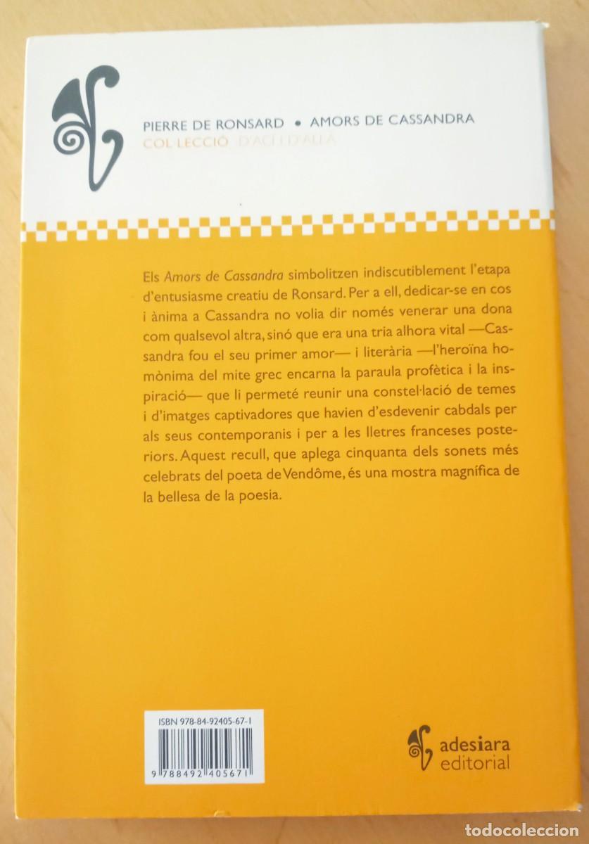 Libros de segunda mano: PIERRE DE RONSARD AMORS DE CASSANDRA - Foto 2