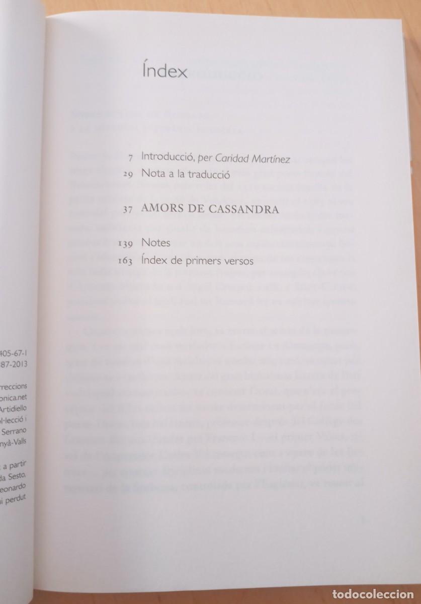 Libros de segunda mano: PIERRE DE RONSARD AMORS DE CASSANDRA - Foto 6