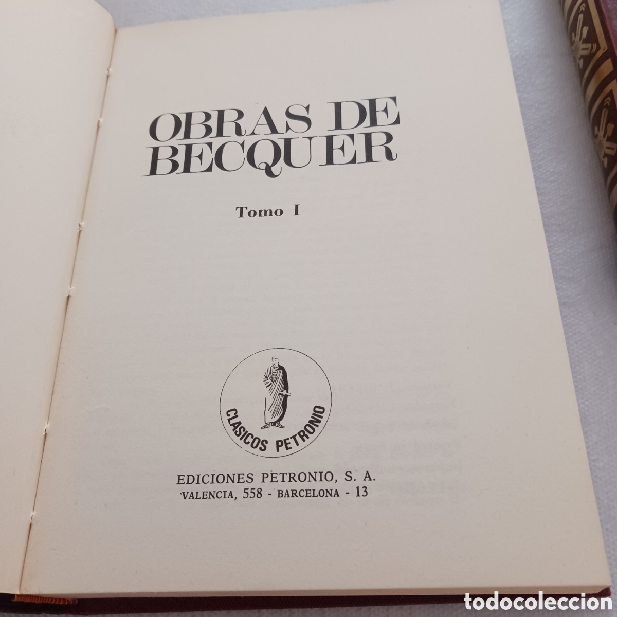 Libros de segunda mano: Obras de Becquer.Petronio I y II. - Foto 3
