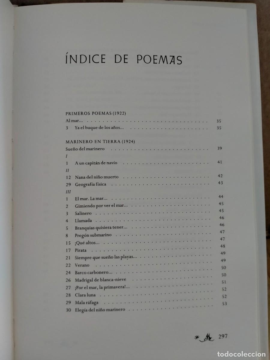 Libros de segunda mano: RAFAEL ALBERTI. TODO EL MAR .C&Iacute;RCULO DE LECTORES - Foto 10
