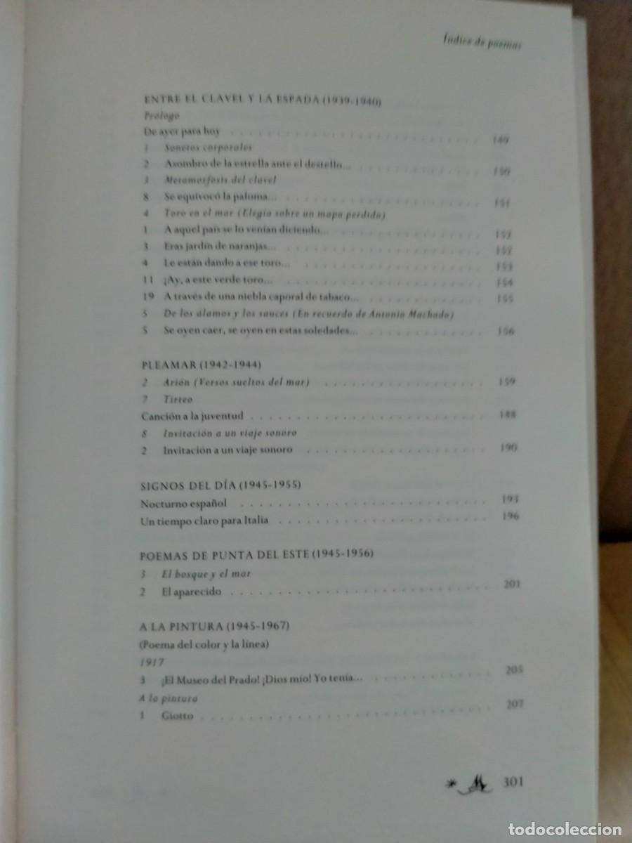 Libros de segunda mano: RAFAEL ALBERTI. TODO EL MAR .C&Iacute;RCULO DE LECTORES - Foto 14
