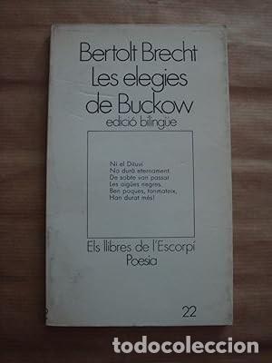 Libros de segunda mano: Les elegies de Buckow (edici&oacute; biling&uuml;e) [Bertolt Brecht] - Foto 1
