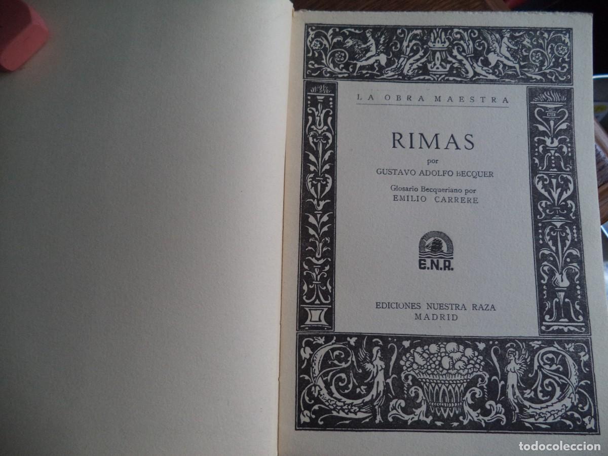 Libros de segunda mano: Rimas por B&eacute;quer. - Foto 2