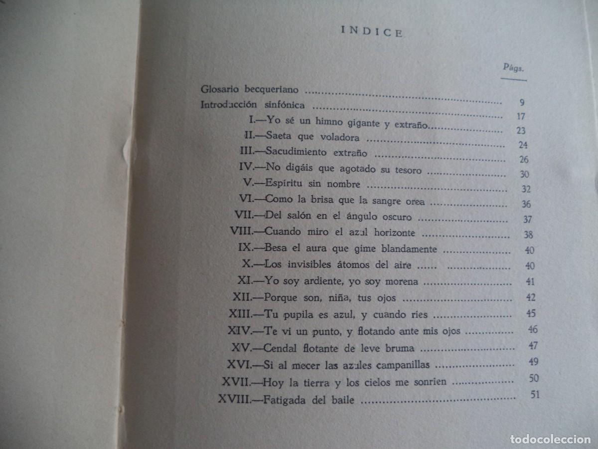 Libros de segunda mano: Rimas por B&eacute;quer. - Foto 5