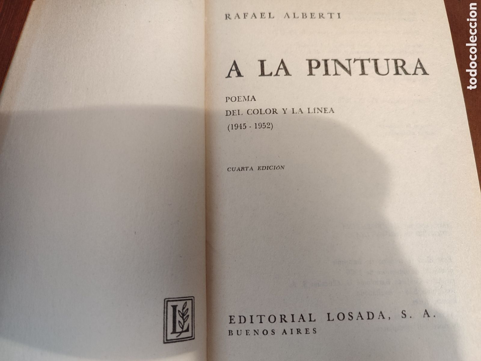 Libros de segunda mano: A la pintura. Rafael Alberti - Foto 3