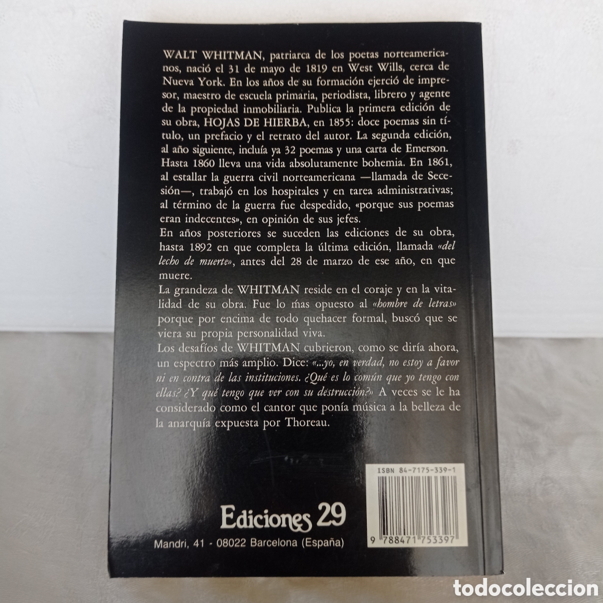 Libros de segunda mano: Whitman,Poes&iacute;a completa - Foto 2