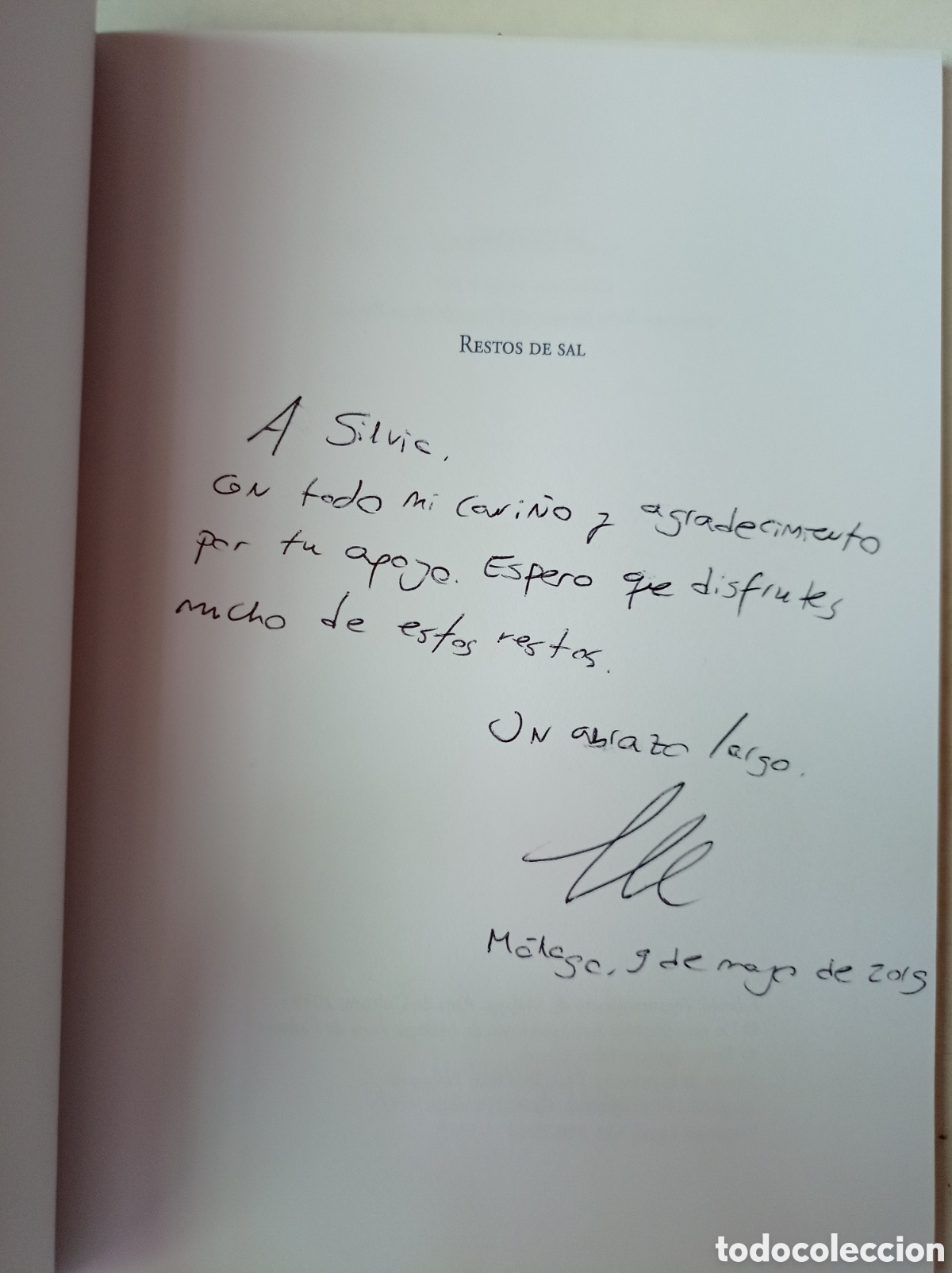Libros de segunda mano: Restos de sal. Ignacio P&eacute;rez Cer&oacute;n - Foto 3