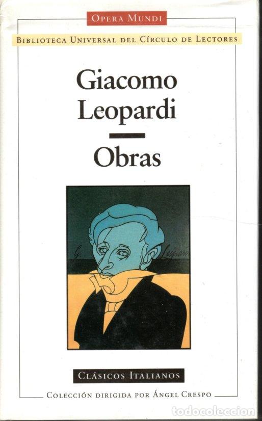Libros de segunda mano: OBRAS - GIACOMO LEOPARDI - Foto 1