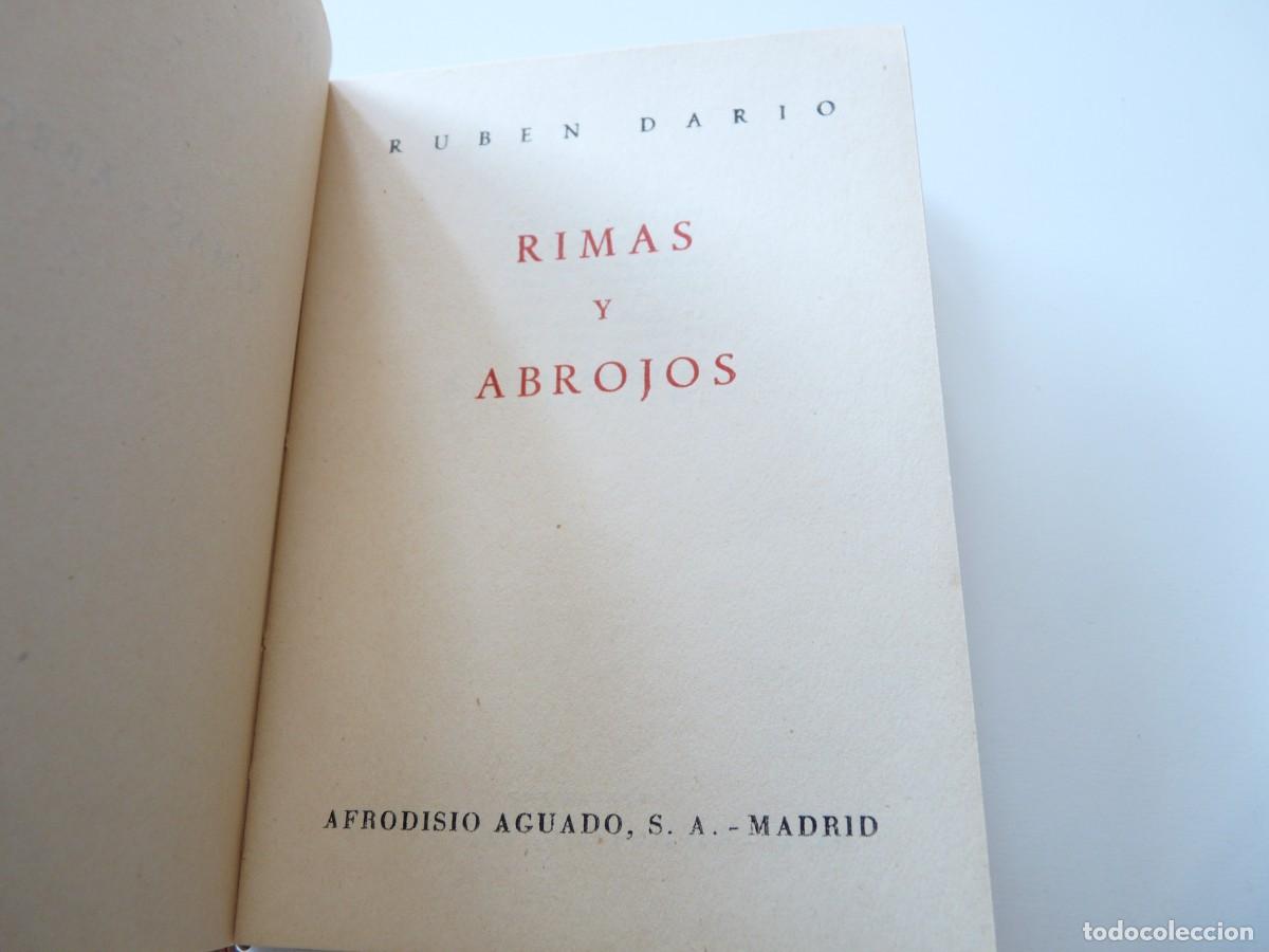Libros de segunda mano: Rimas y abrojos Ruben Dario Ref: 3-379 - Foto 5
